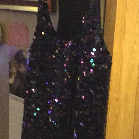 Guess Black Sequin Sleeveless Tank - Picture 5 of 12